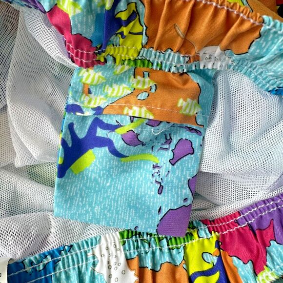 Peter Millar Swimming Trunks Size XL Map Ocean Print Seaside Collection Crown - Picture 8 of 14